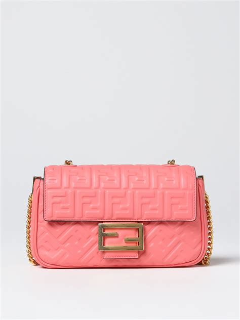 fendi baguette pink bag|Fendi monogram baguette bag.